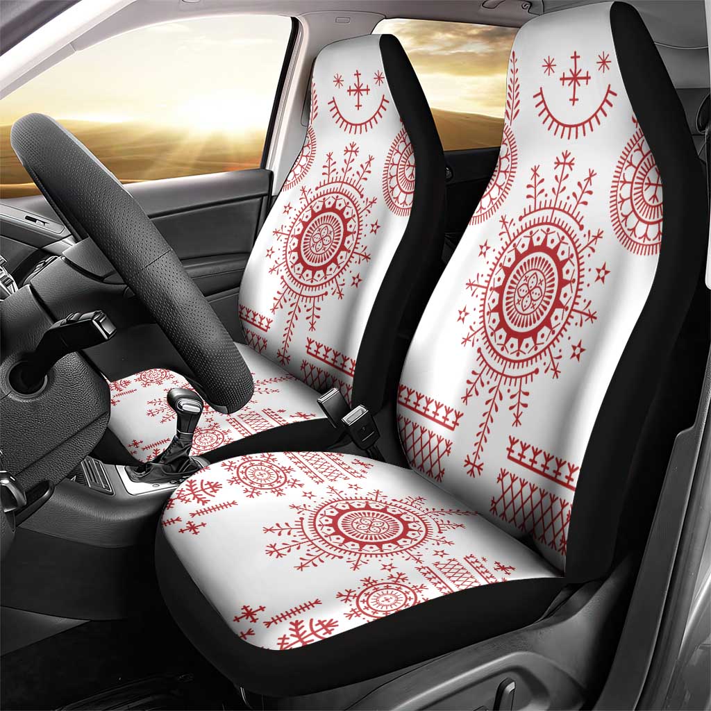 Croatia Sicanje Tattoo Kolo Inspired Car Seat Cover - Wonder Print Shop