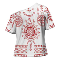 Croatia Sicanje Tattoo Kolo Inspired Cross Shoulder Shirt - Wonder Print Shop
