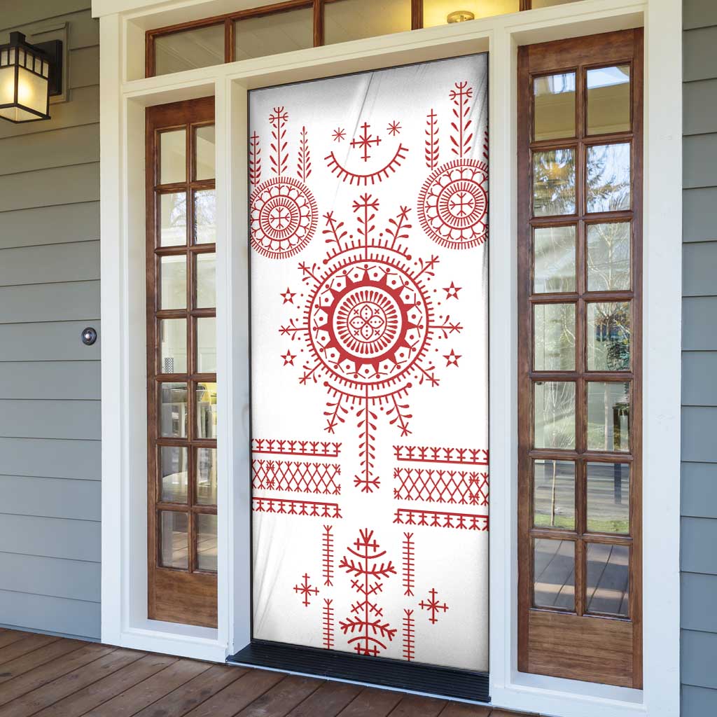 Croatia Sicanje Tattoo Kolo Inspired Door Cover - Wonder Print Shop