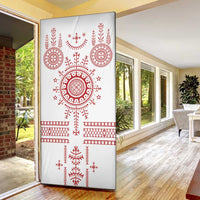 Croatia Sicanje Tattoo Kolo Inspired Door Cover - Wonder Print Shop