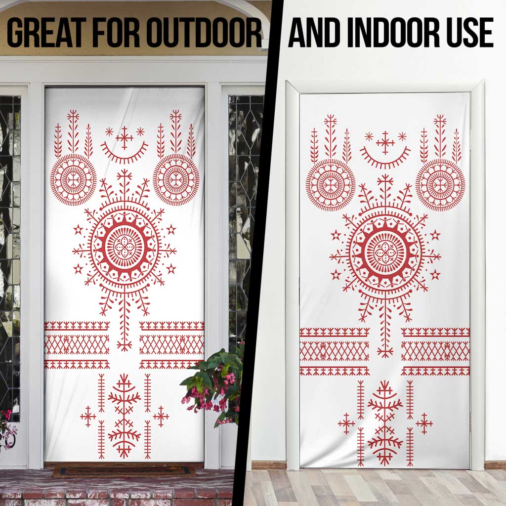 Croatia Sicanje Tattoo Kolo Inspired Door Cover - Wonder Print Shop