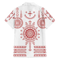 Croatia Sicanje Tattoo Kolo Inspired Family Matching Off The Shoulder Long Sleeve Dress and Hawaiian Shirt - Wonder Print Shop