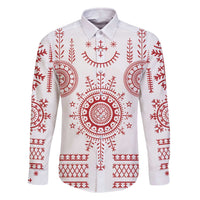 Croatia Sicanje Tattoo Kolo Inspired Family Matching Off The Shoulder Long Sleeve Dress and Hawaiian Shirt - Wonder Print Shop