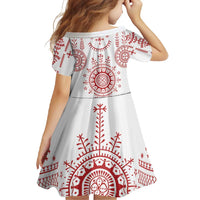 Croatia Sicanje Tattoo Kolo Inspired Family Matching Off Shoulder Maxi Dress and Hawaiian Shirt - Wonder Print Shop
