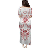 Croatia Sicanje Tattoo Kolo Inspired Family Matching Puletasi and Hawaiian Shirt - Wonder Print Shop
