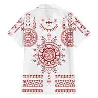 Croatia Sicanje Tattoo Kolo Inspired Family Matching Short Sleeve Bodycon Dress and Hawaiian Shirt - Wonder Print Shop