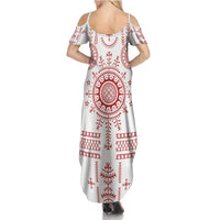 Croatia Sicanje Tattoo Kolo Inspired Family Matching Summer Maxi Dress and Hawaiian Shirt - Wonder Print Shop