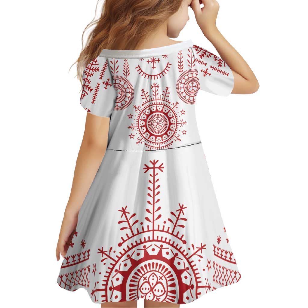Croatia Sicanje Tattoo Kolo Inspired Family Matching Tank Maxi Dress and Hawaiian Shirt - Wonder Print Shop