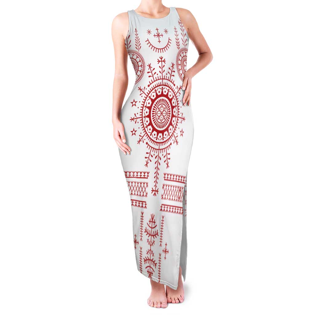 Croatia Sicanje Tattoo Kolo Inspired Family Matching Tank Maxi Dress and Hawaiian Shirt - Wonder Print Shop