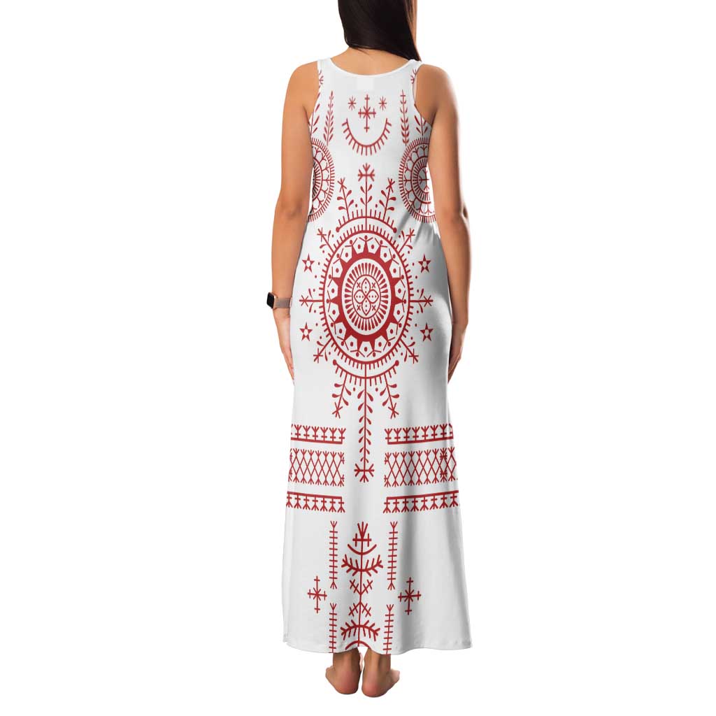 Croatia Sicanje Tattoo Kolo Inspired Family Matching Tank Maxi Dress and Hawaiian Shirt - Wonder Print Shop