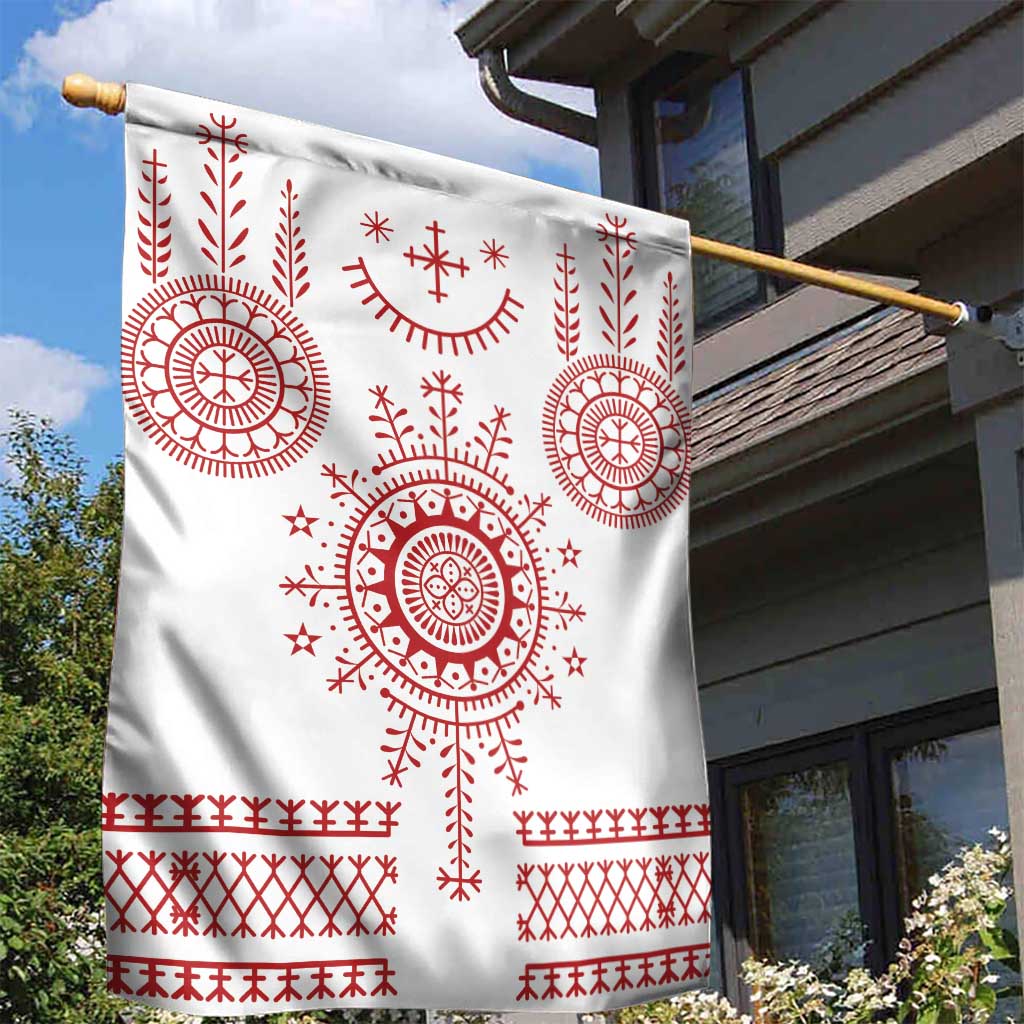 Croatia Sicanje Tattoo Kolo Inspired Garden Flag - Wonder Print Shop