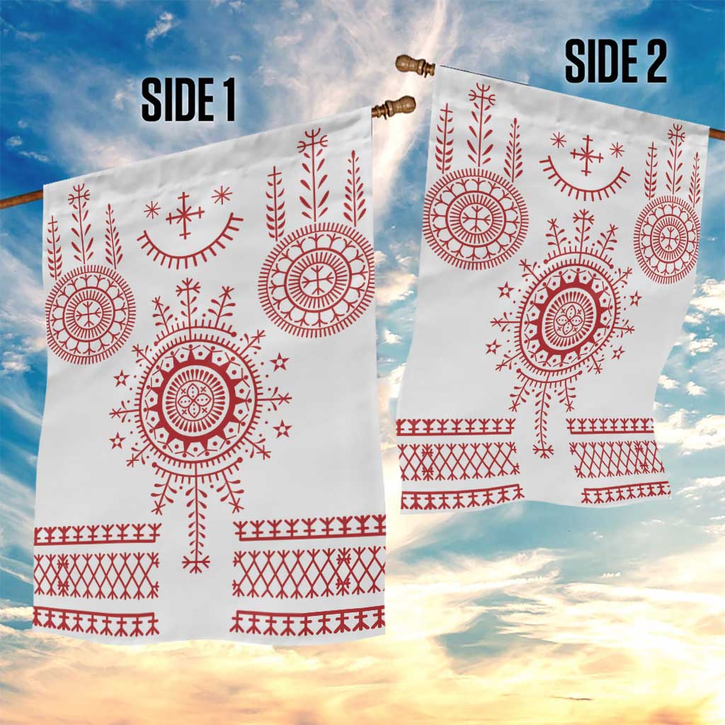 Croatia Sicanje Tattoo Kolo Inspired Garden Flag - Wonder Print Shop