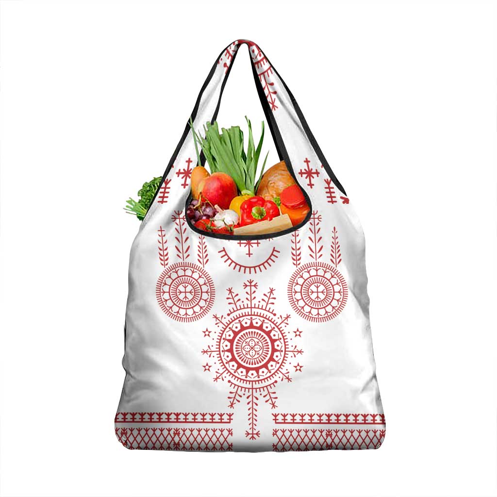 Croatia Sicanje Tattoo Kolo Inspired Grocery Bag - Wonder Print Shop