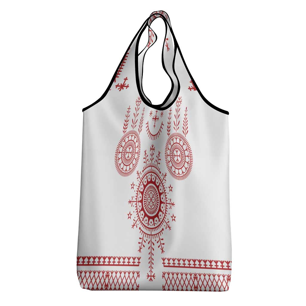 Croatia Sicanje Tattoo Kolo Inspired Grocery Bag - Wonder Print Shop