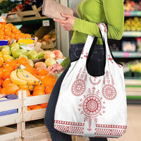 Croatia Sicanje Tattoo Kolo Inspired Grocery Bag - Wonder Print Shop