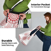 Croatia Sicanje Tattoo Kolo Inspired Grocery Bag - Wonder Print Shop