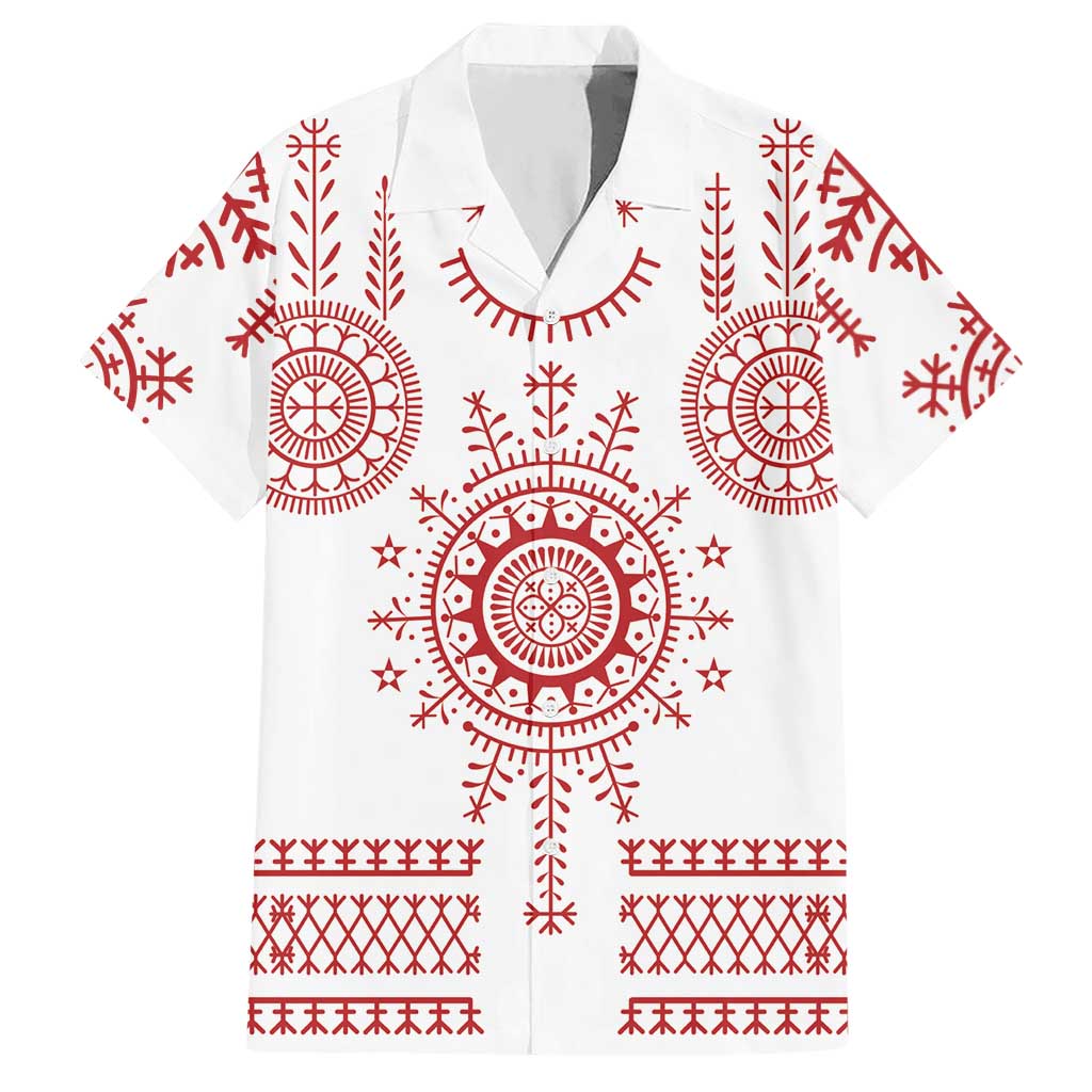 Croatia Sicanje Tattoo Kolo Inspired Hawaiian Shirt - Wonder Print Shop