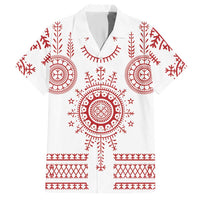 Croatia Sicanje Tattoo Kolo Inspired Hawaiian Shirt - Wonder Print Shop