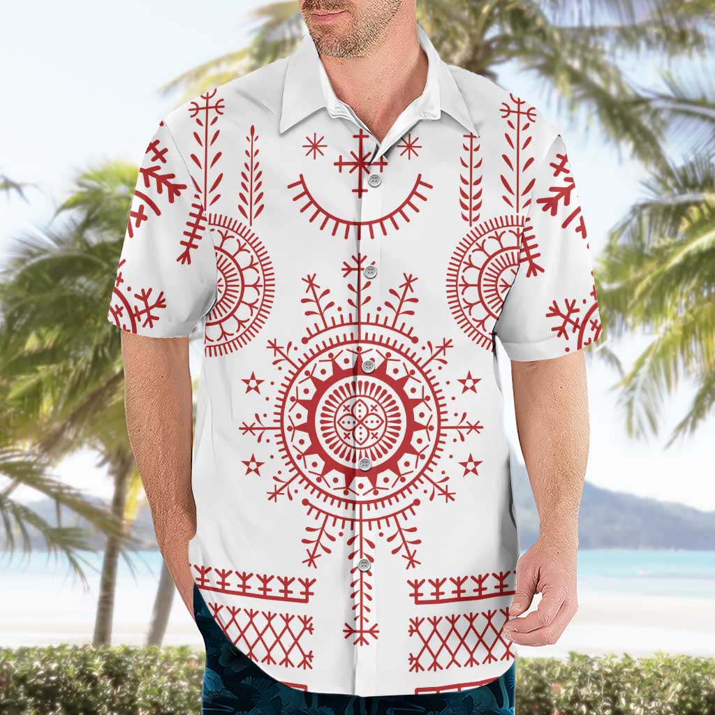 Croatia Sicanje Tattoo Kolo Inspired Hawaiian Shirt - Wonder Print Shop