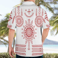 Croatia Sicanje Tattoo Kolo Inspired Hawaiian Shirt - Wonder Print Shop
