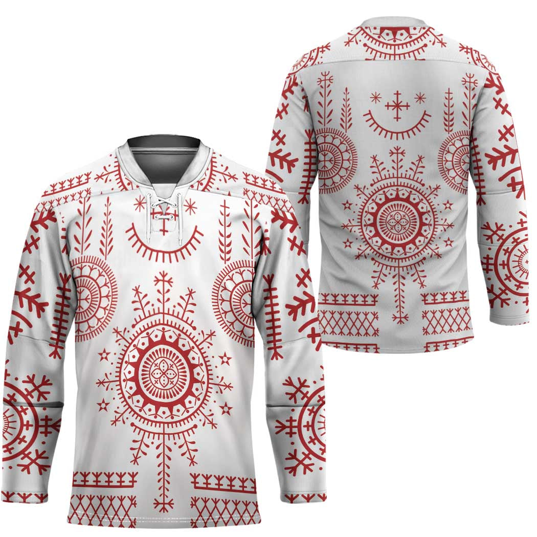 Croatia Sicanje Tattoo Kolo Inspired Hockey Jersey - Wonder Print Shop
