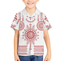 Croatia Sicanje Tattoo Kolo Inspired Kid Hawaiian Shirt - Wonder Print Shop