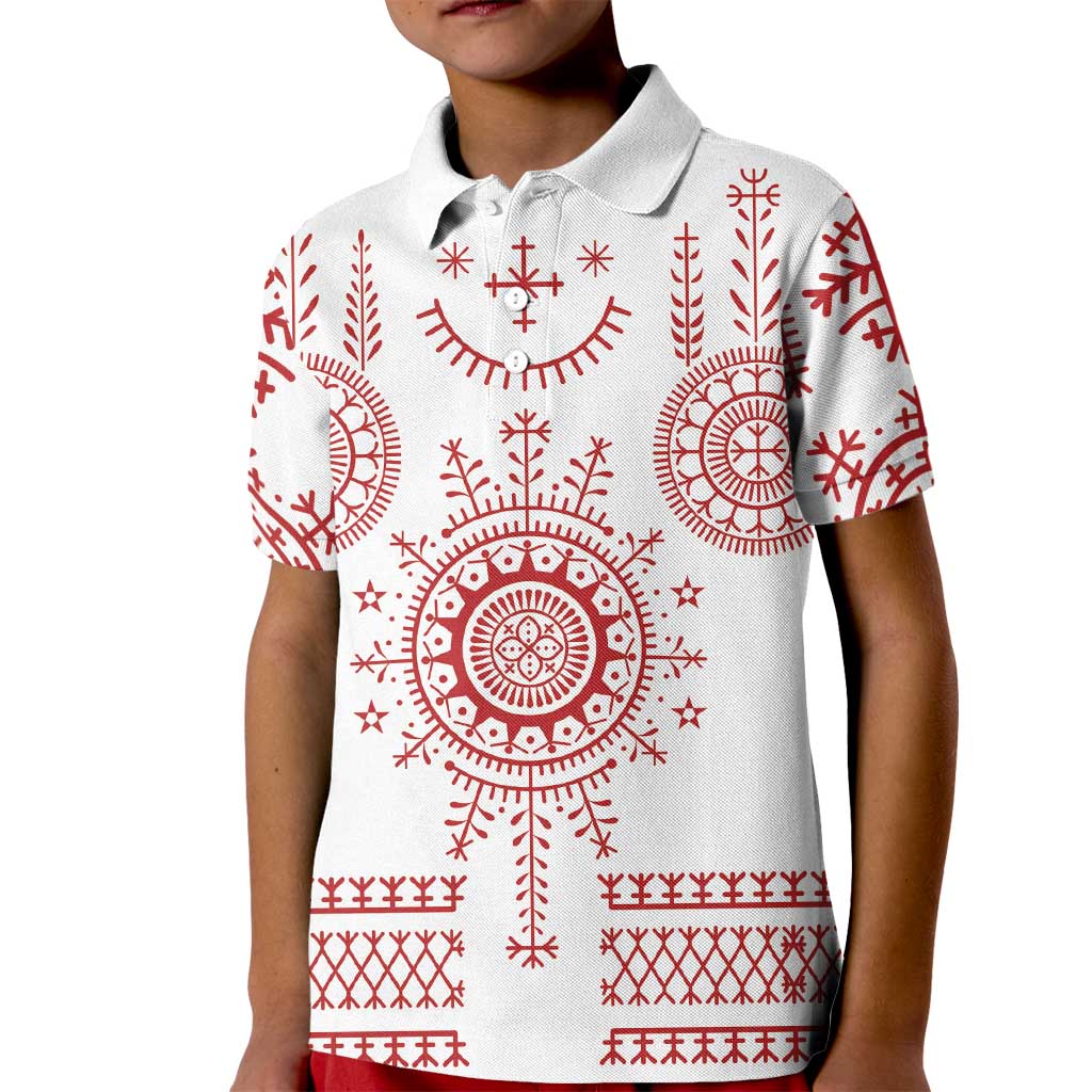Croatia Sicanje Tattoo Kolo Inspired Kid Polo Shirt - Wonder Print Shop