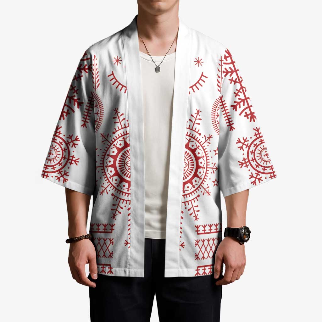 Croatia Sicanje Tattoo Kolo Inspired Kimono - Wonder Print Shop