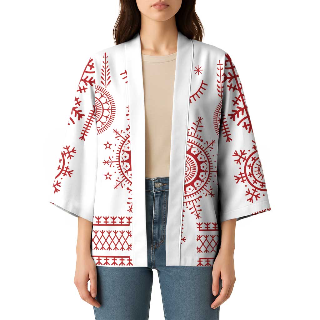 Croatia Sicanje Tattoo Kolo Inspired Kimono - Wonder Print Shop