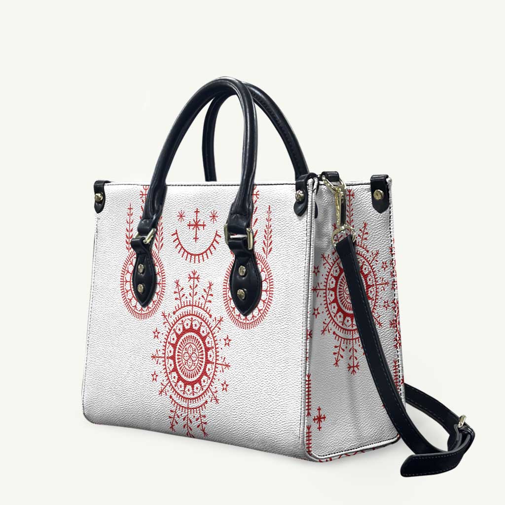 Croatia Sicanje Tattoo Kolo Inspired Leather Bag - Wonder Print Shop