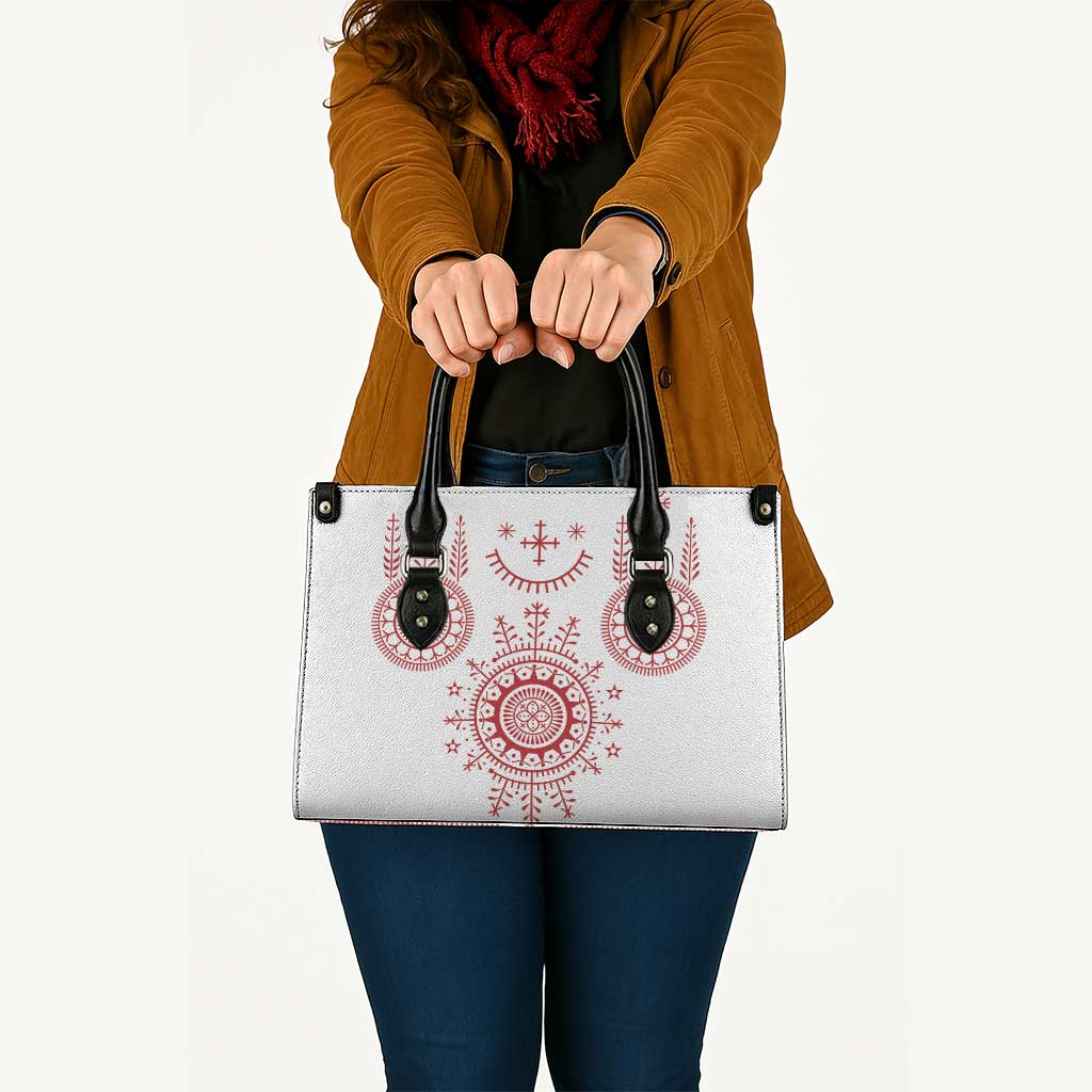 Croatia Sicanje Tattoo Kolo Inspired Leather Bag - Wonder Print Shop