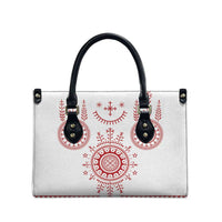 Croatia Sicanje Tattoo Kolo Inspired Leather Bag - Wonder Print Shop