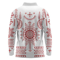 Croatia Sicanje Tattoo Kolo Inspired Long Sleeve Polo Shirt - Wonder Print Shop