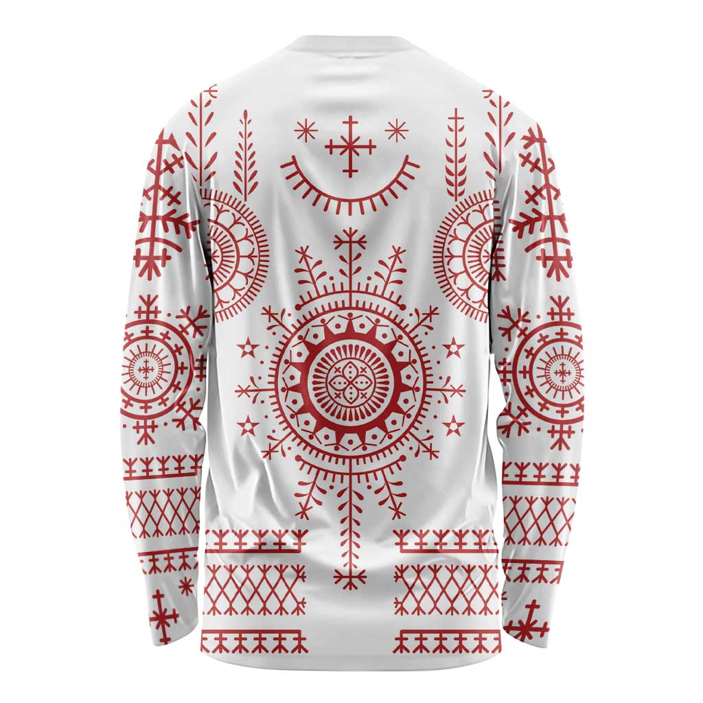 Croatia Sicanje Tattoo Kolo Inspired Long Sleeve Shirt - Wonder Print Shop