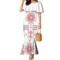 Croatia Sicanje Tattoo Kolo Inspired Mermaid Dress - Wonder Print Shop