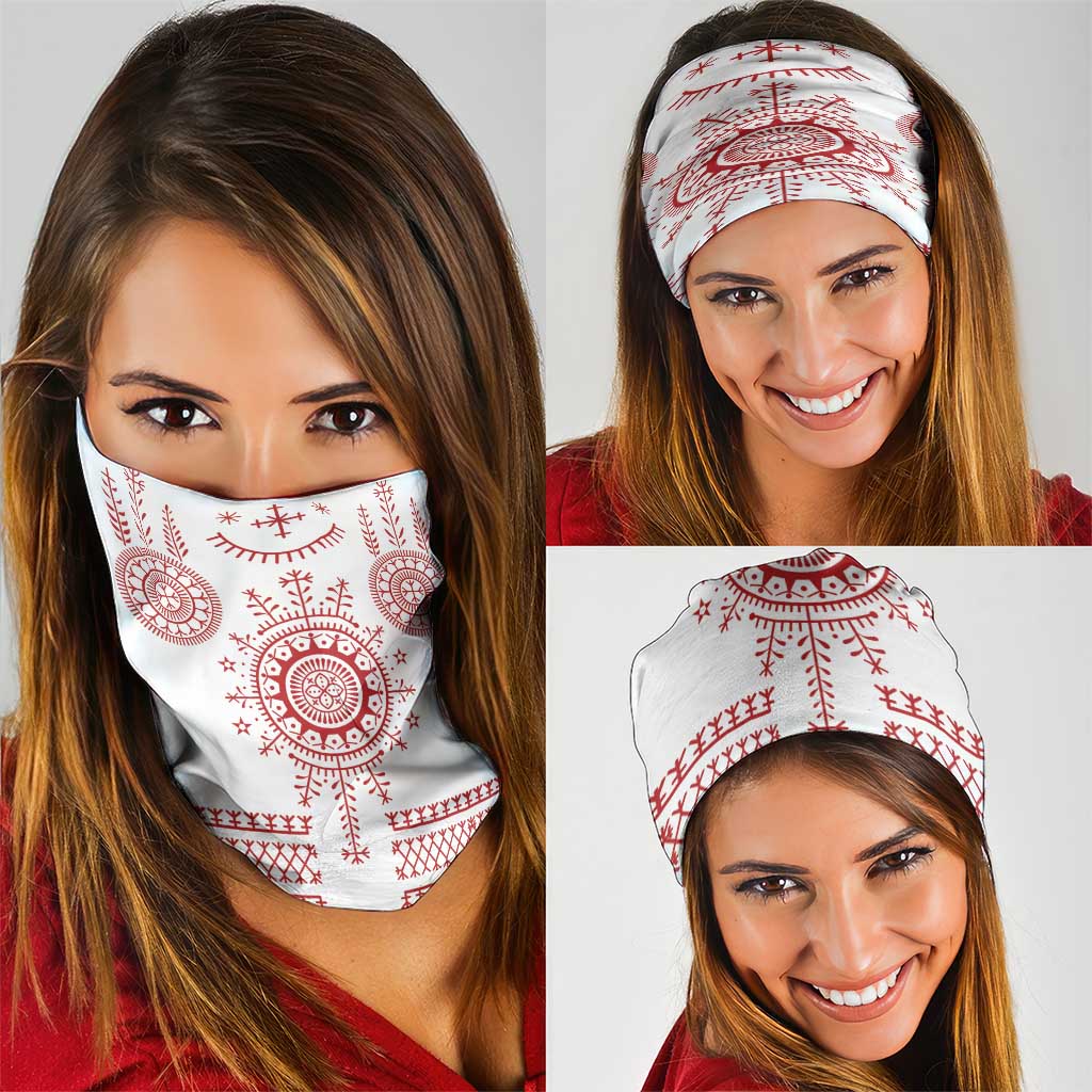 Croatia Sicanje Tattoo Kolo Inspired Neck Gaiter - Wonder Print Shop