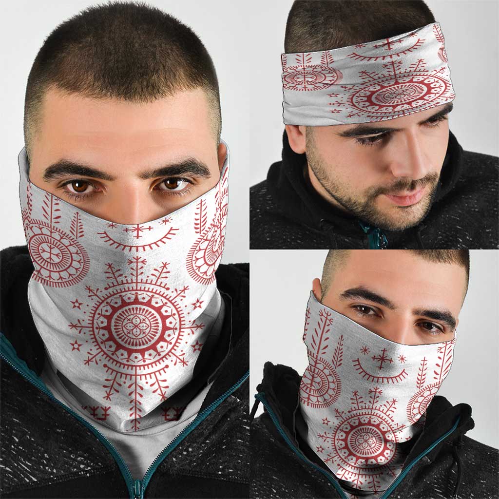 Croatia Sicanje Tattoo Kolo Inspired Neck Gaiter - Wonder Print Shop