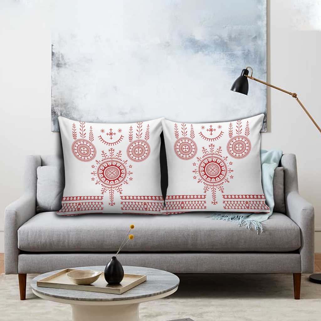 Croatia Sicanje Tattoo Kolo Inspired Pillow Cover - Wonder Print Shop