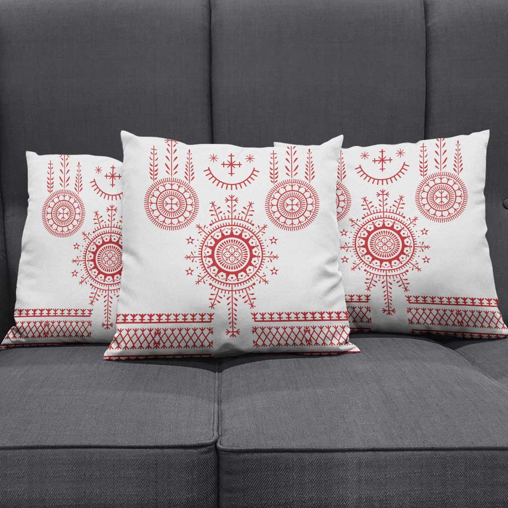 Croatia Sicanje Tattoo Kolo Inspired Pillow Cover - Wonder Print Shop