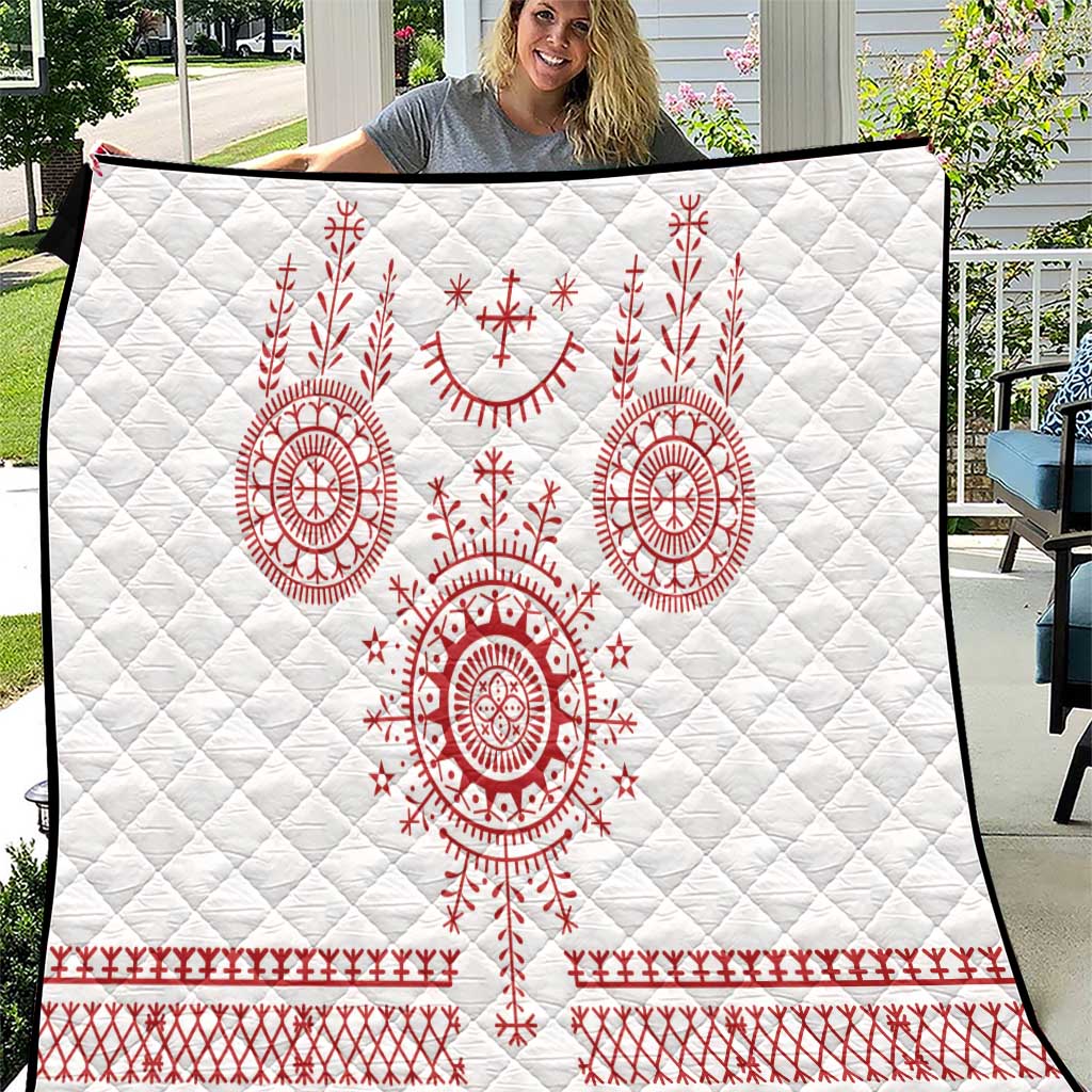 Croatia Sicanje Tattoo Kolo Inspired Quilt - Wonder Print Shop