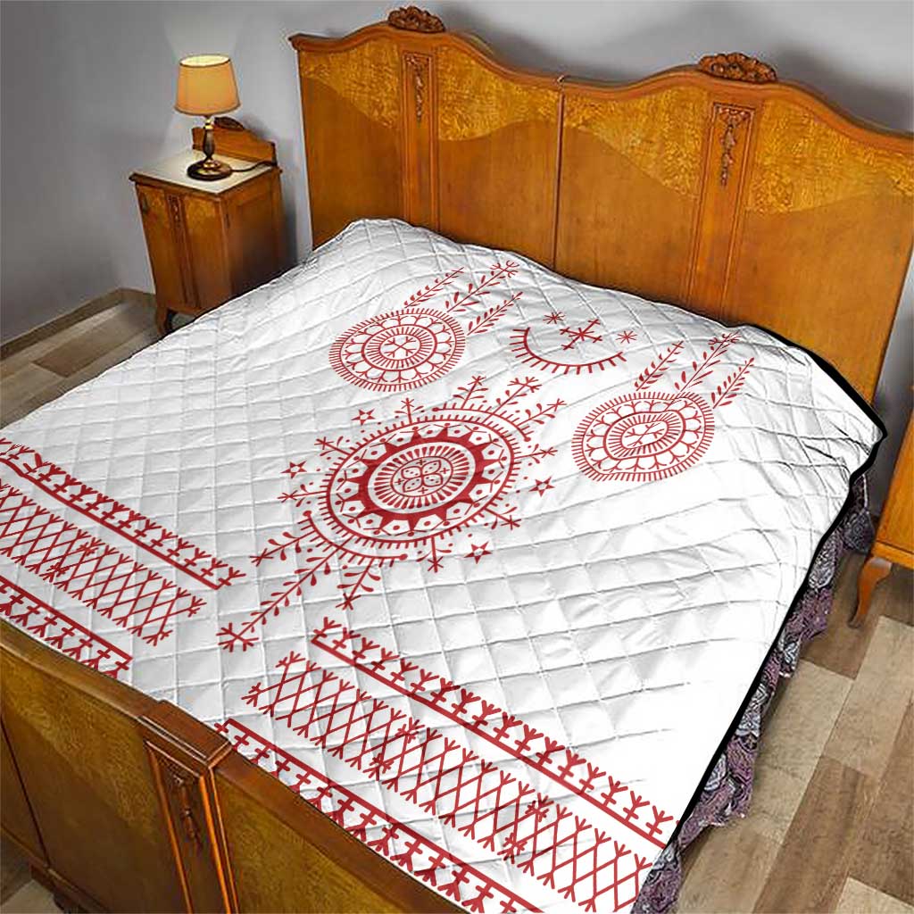 Croatia Sicanje Tattoo Kolo Inspired Quilt - Wonder Print Shop