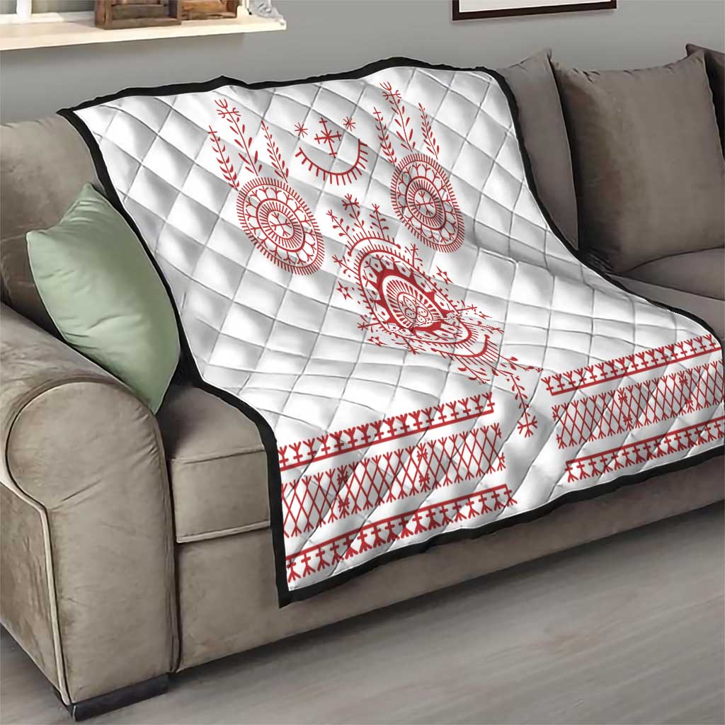 Croatia Sicanje Tattoo Kolo Inspired Quilt - Wonder Print Shop