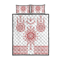 Croatia Sicanje Tattoo Kolo Inspired Quilt Bed Set - Wonder Print Shop