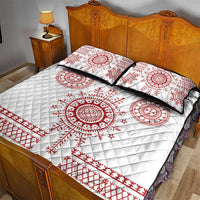 Croatia Sicanje Tattoo Kolo Inspired Quilt Bed Set - Wonder Print Shop