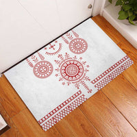 Croatia Sicanje Tattoo Kolo Inspired Rubber Doormat - Wonder Print Shop
