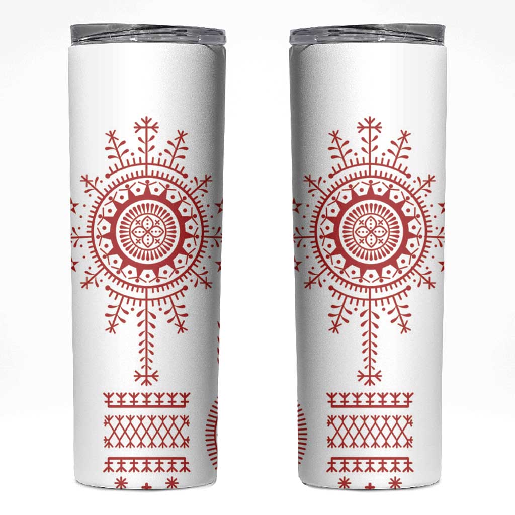 Croatia Sicanje Tattoo Kolo Inspired Skinny Tumbler - Wonder Print Shop