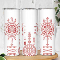 Croatia Sicanje Tattoo Kolo Inspired Skinny Tumbler - Wonder Print Shop