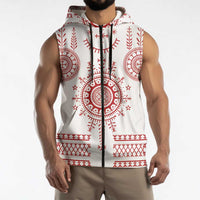 Croatia Sicanje Tattoo Kolo Inspired Sleeveless Zip Hoodie - Wonder Print Shop