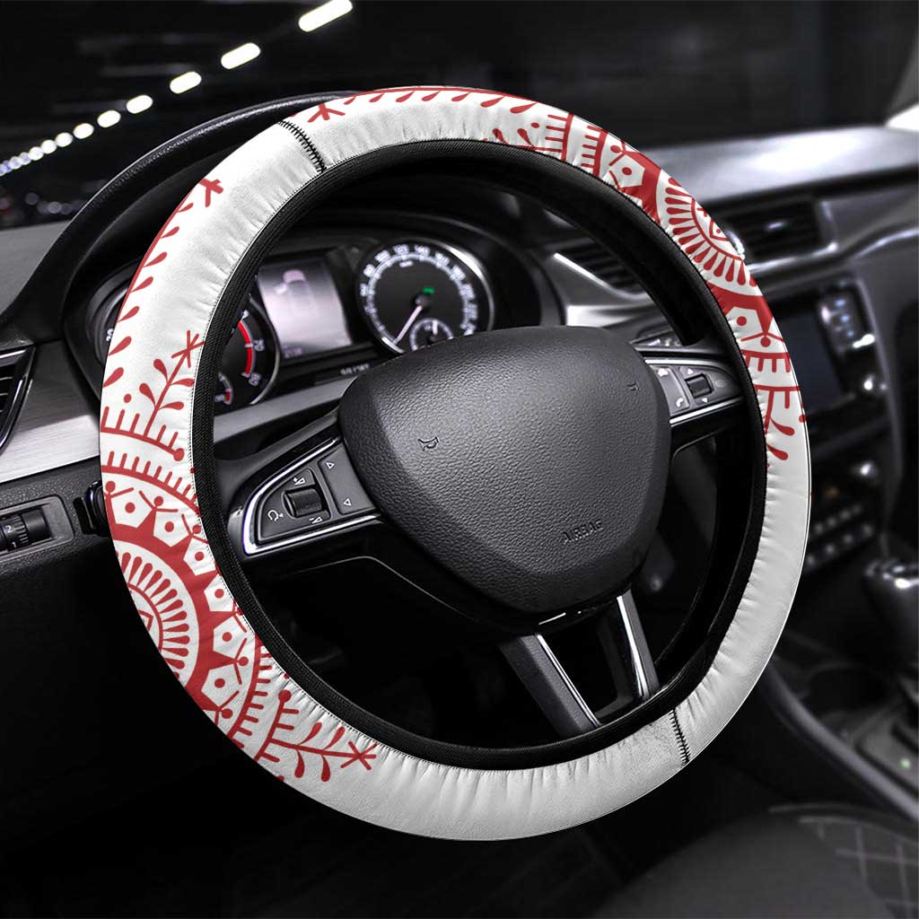 Croatia Sicanje Tattoo Kolo Inspired Steering Wheel Cover - Wonder Print Shop
