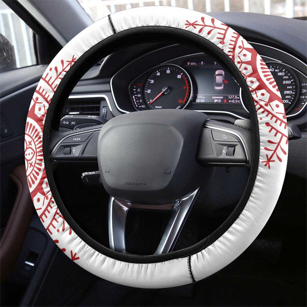Croatia Sicanje Tattoo Kolo Inspired Steering Wheel Cover - Wonder Print Shop